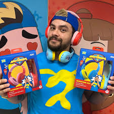 AOC - Headphone Bluetooth Luccas Neto Aventureiro Azul LN001BL/00 com adesivos para personalizar seu fone!